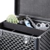  Cutie pentru accesorii ingrijire cai Navaris, Aluminiu, Negru, 50875.02