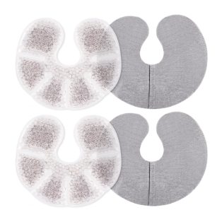   Set 2 Tampoane cu gel pentru sani Navaris calde sau reci, Reutilizabile, Gri, 52153.02.22